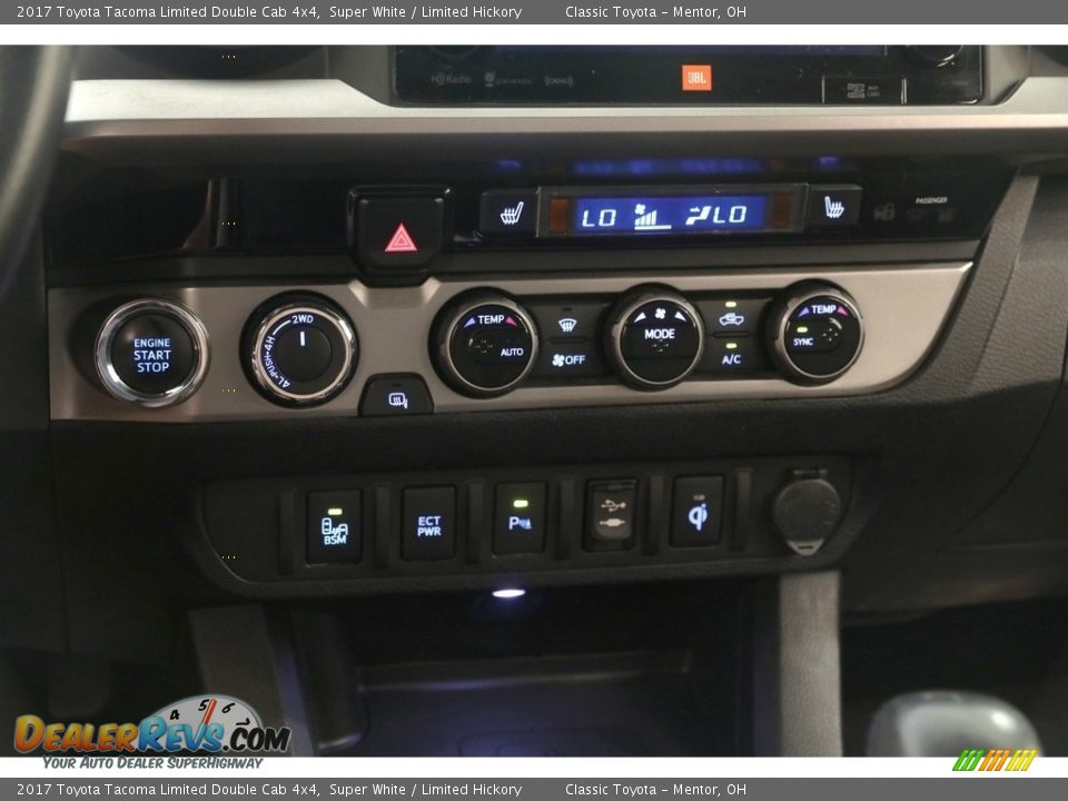 2017 Toyota Tacoma Limited Double Cab 4x4 Super White / Limited Hickory Photo #14
