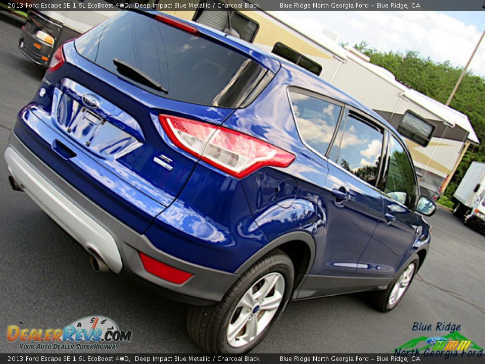 2013 Ford Escape SE 1.6L EcoBoost 4WD Deep Impact Blue Metallic / Charcoal Black Photo #31