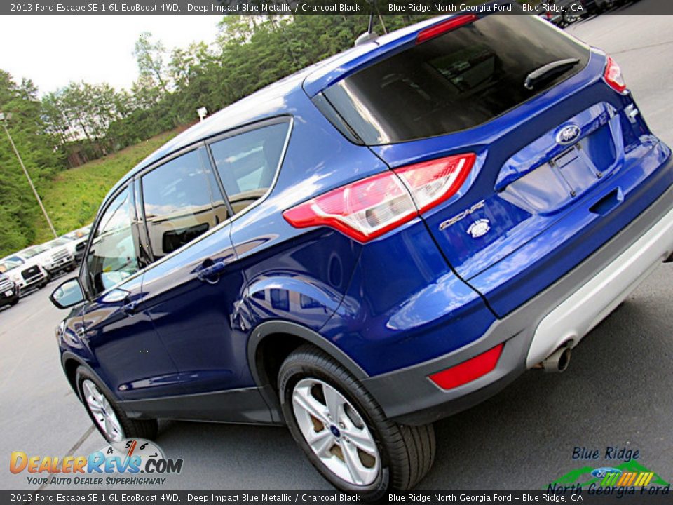 2013 Ford Escape SE 1.6L EcoBoost 4WD Deep Impact Blue Metallic / Charcoal Black Photo #32