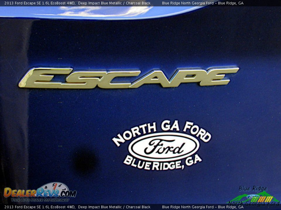 2013 Ford Escape SE 1.6L EcoBoost 4WD Deep Impact Blue Metallic / Charcoal Black Photo #33