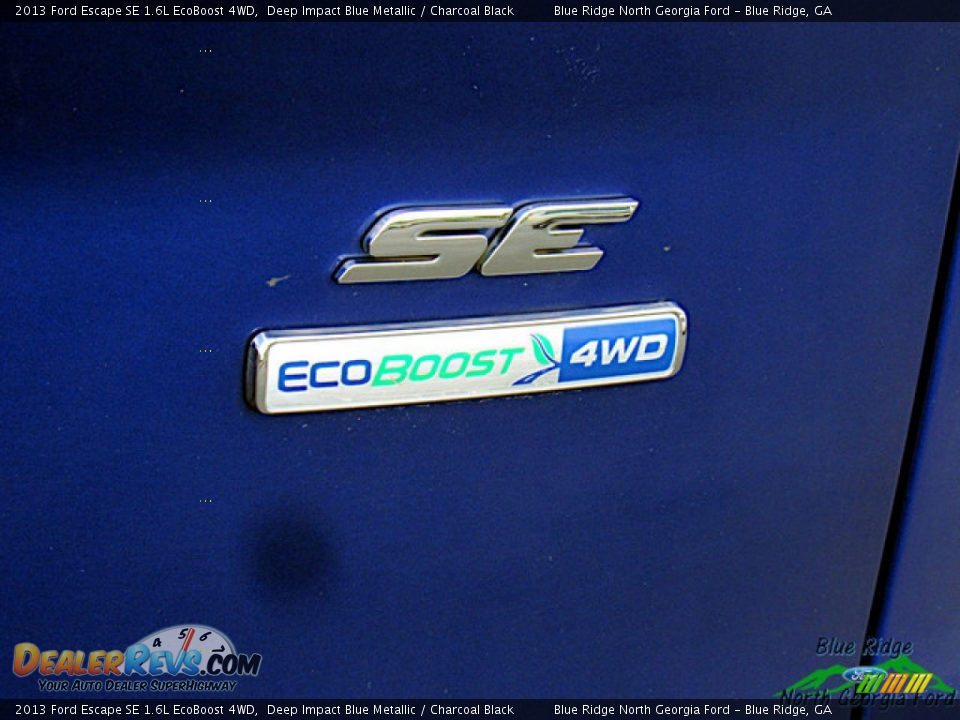 2013 Ford Escape SE 1.6L EcoBoost 4WD Deep Impact Blue Metallic / Charcoal Black Photo #34