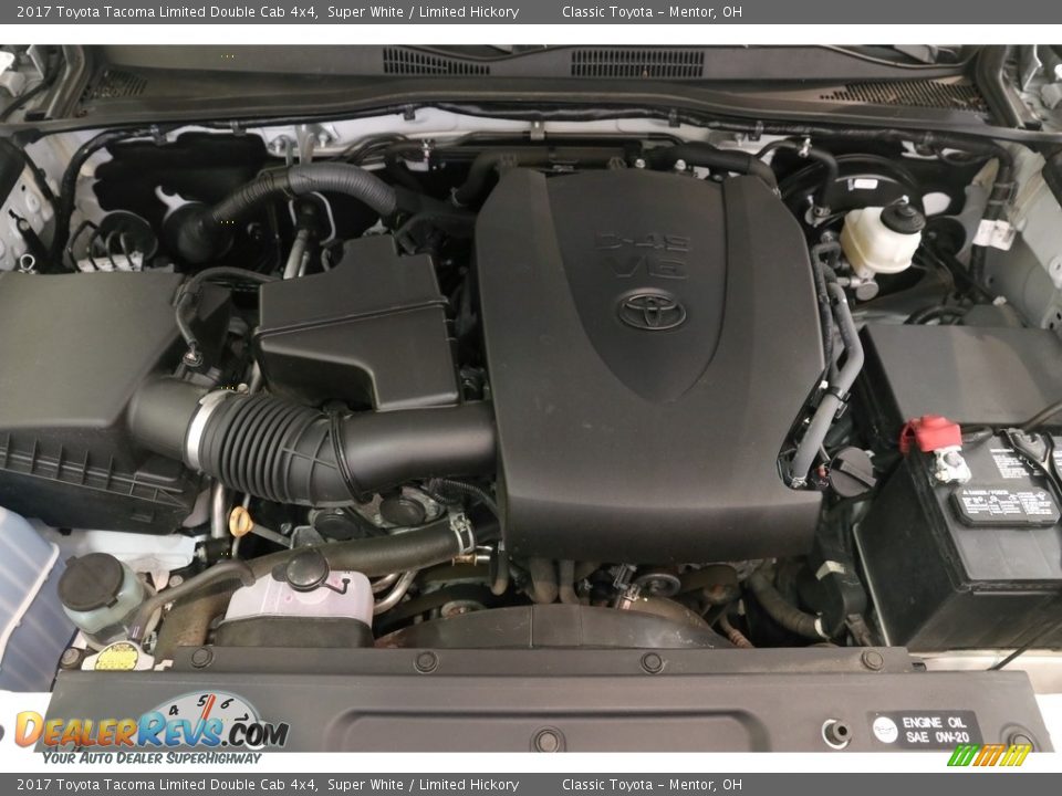 2017 Toyota Tacoma Limited Double Cab 4x4 Super White / Limited Hickory Photo #20