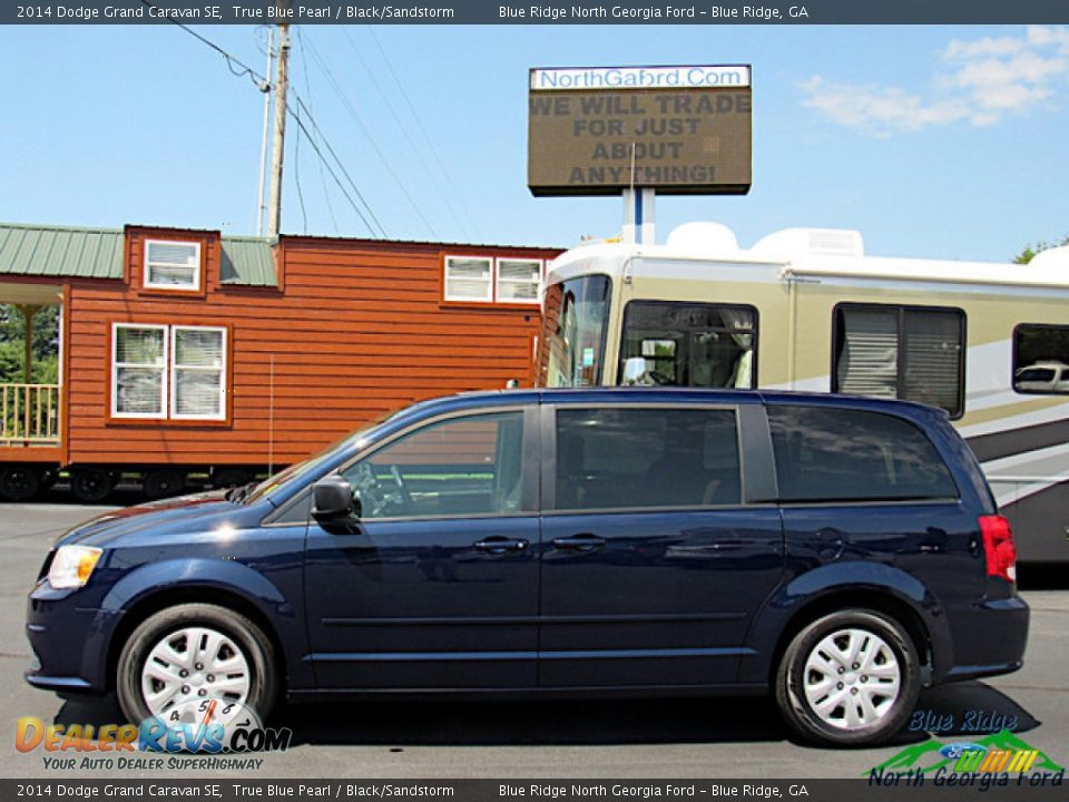 2014 Dodge Grand Caravan SE True Blue Pearl / Black/Sandstorm Photo #2