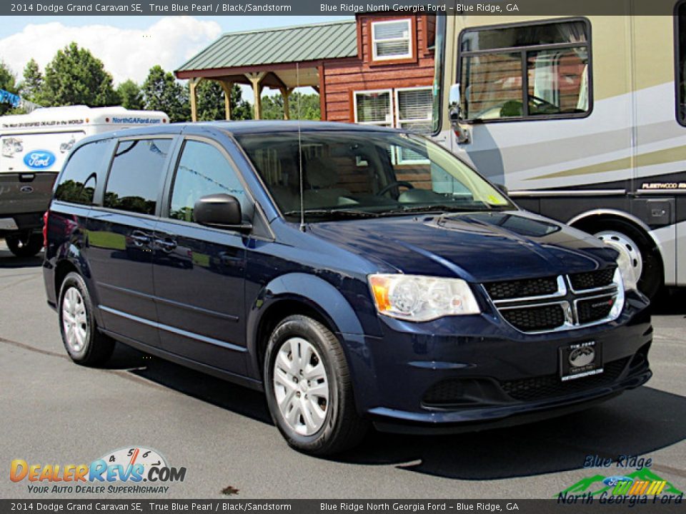2014 Dodge Grand Caravan SE True Blue Pearl / Black/Sandstorm Photo #7