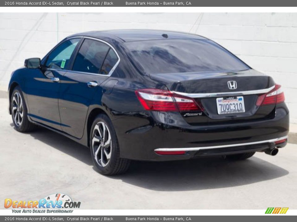 2016 Honda Accord EX-L Sedan Crystal Black Pearl / Black Photo #2
