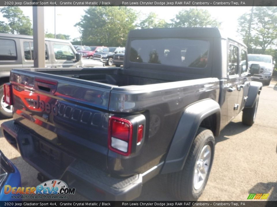 2020 Jeep Gladiator Sport 4x4 Granite Crystal Metallic / Black Photo #3