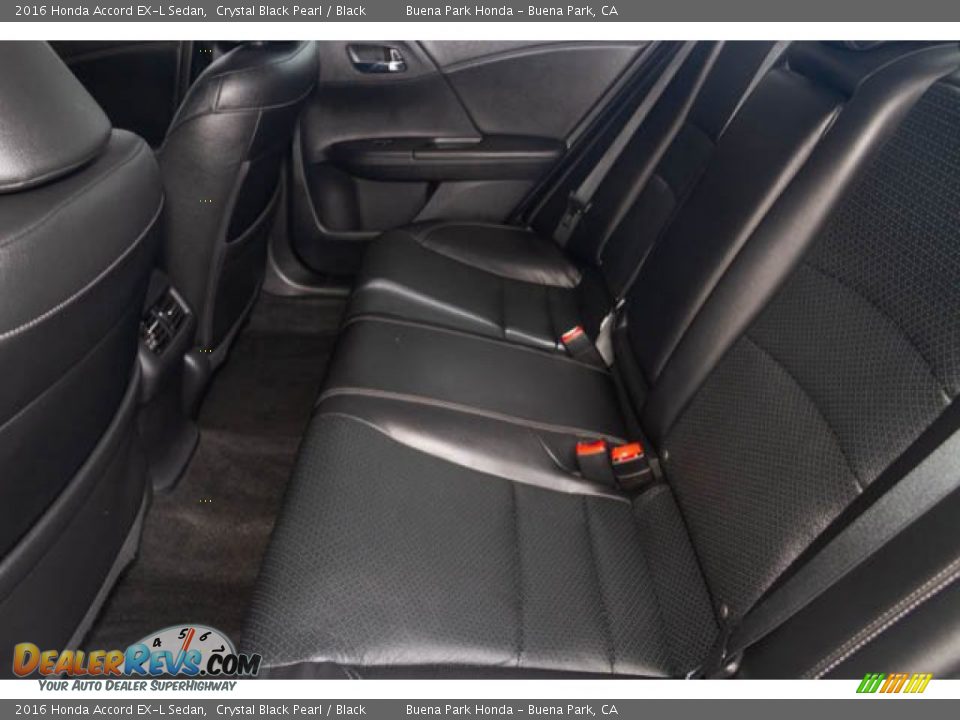 2016 Honda Accord EX-L Sedan Crystal Black Pearl / Black Photo #4