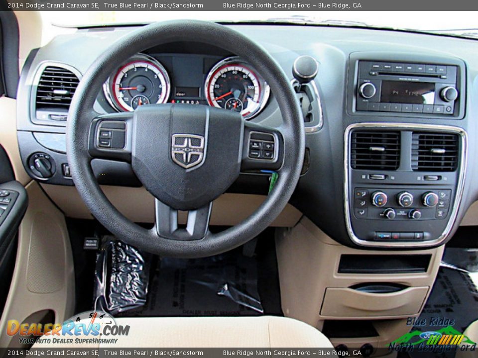2014 Dodge Grand Caravan SE True Blue Pearl / Black/Sandstorm Photo #15