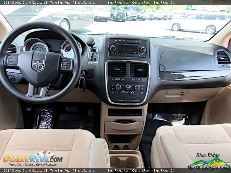 2014 Dodge Grand Caravan SE True Blue Pearl / Black/Sandstorm Photo #16