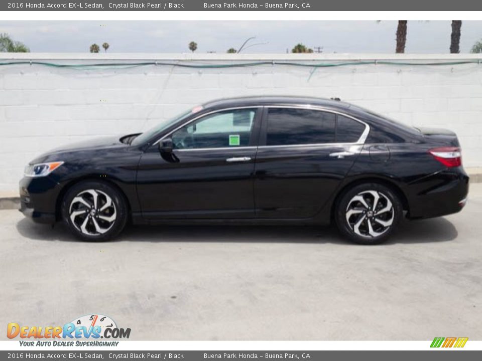 2016 Honda Accord EX-L Sedan Crystal Black Pearl / Black Photo #8