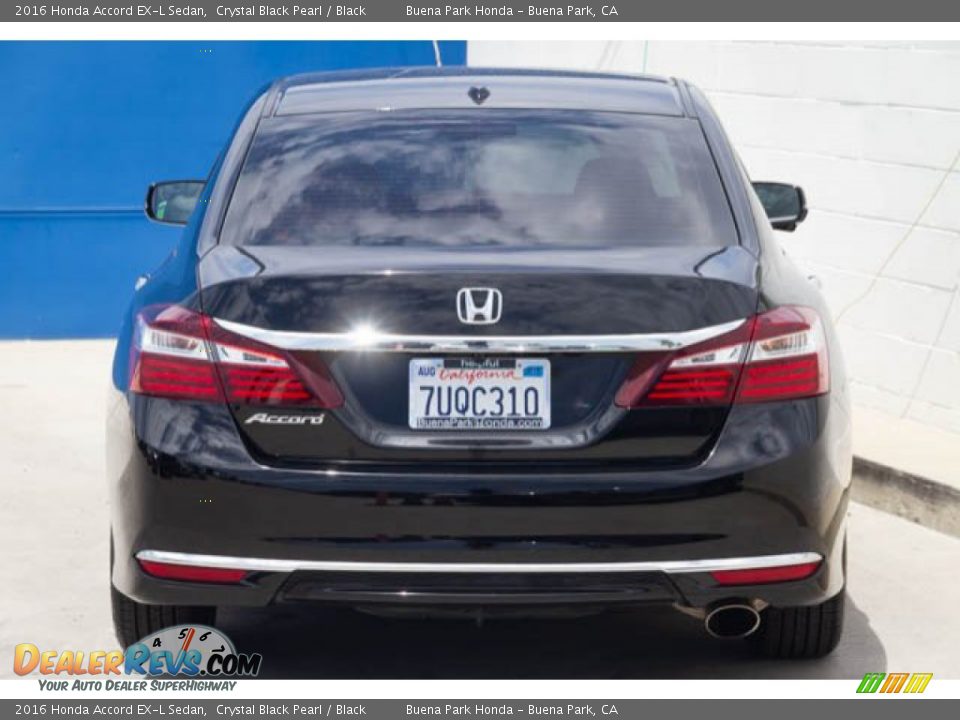 2016 Honda Accord EX-L Sedan Crystal Black Pearl / Black Photo #9