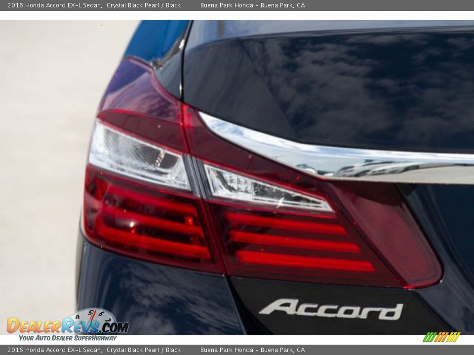 2016 Honda Accord EX-L Sedan Crystal Black Pearl / Black Photo #10