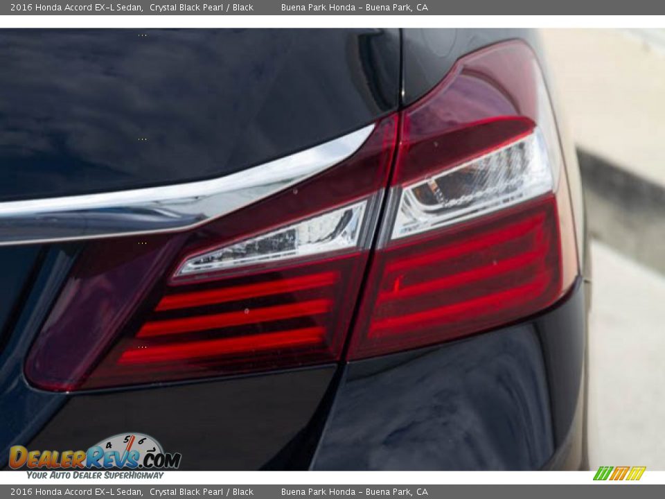 2016 Honda Accord EX-L Sedan Crystal Black Pearl / Black Photo #11
