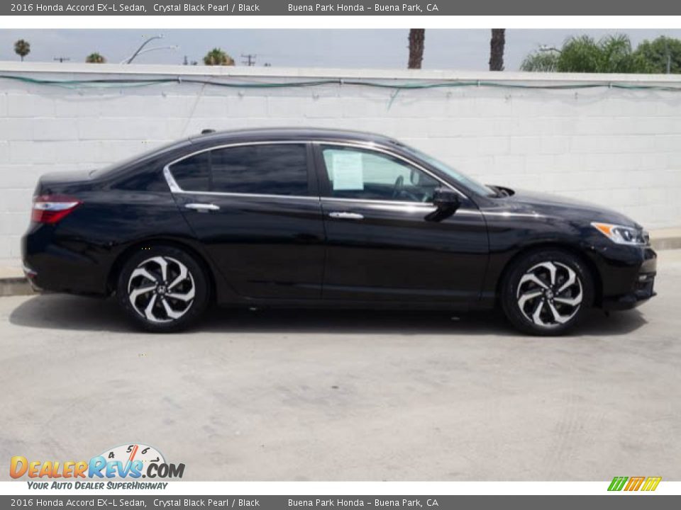 2016 Honda Accord EX-L Sedan Crystal Black Pearl / Black Photo #12