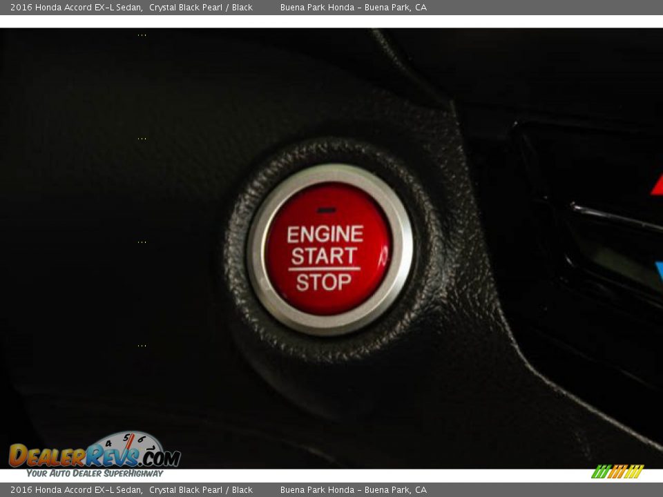 2016 Honda Accord EX-L Sedan Crystal Black Pearl / Black Photo #14