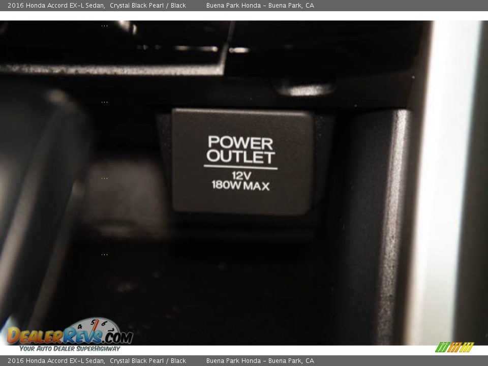 2016 Honda Accord EX-L Sedan Crystal Black Pearl / Black Photo #15