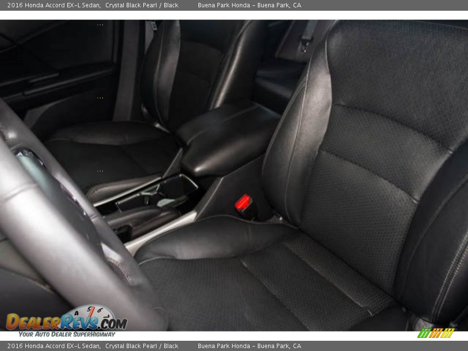 2016 Honda Accord EX-L Sedan Crystal Black Pearl / Black Photo #16