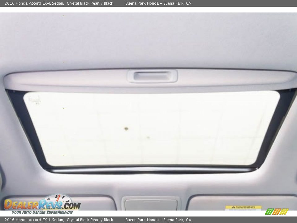 2016 Honda Accord EX-L Sedan Crystal Black Pearl / Black Photo #17