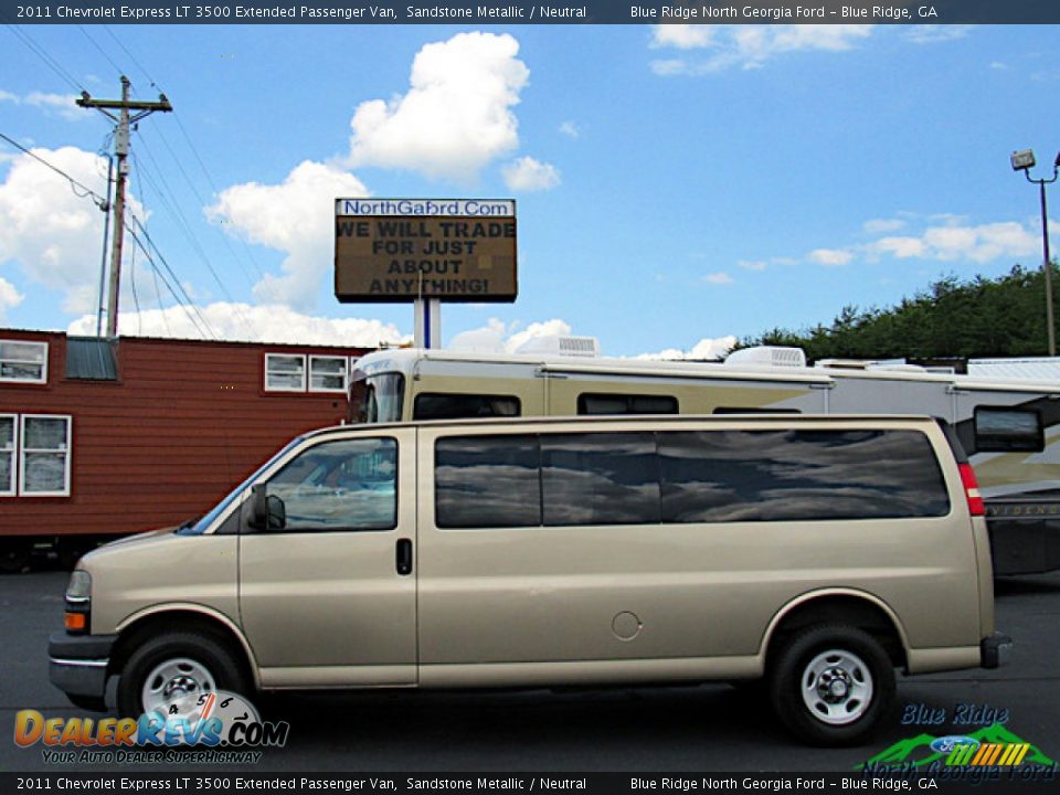 2011 Chevrolet Express LT 3500 Extended Passenger Van Sandstone Metallic / Neutral Photo #2