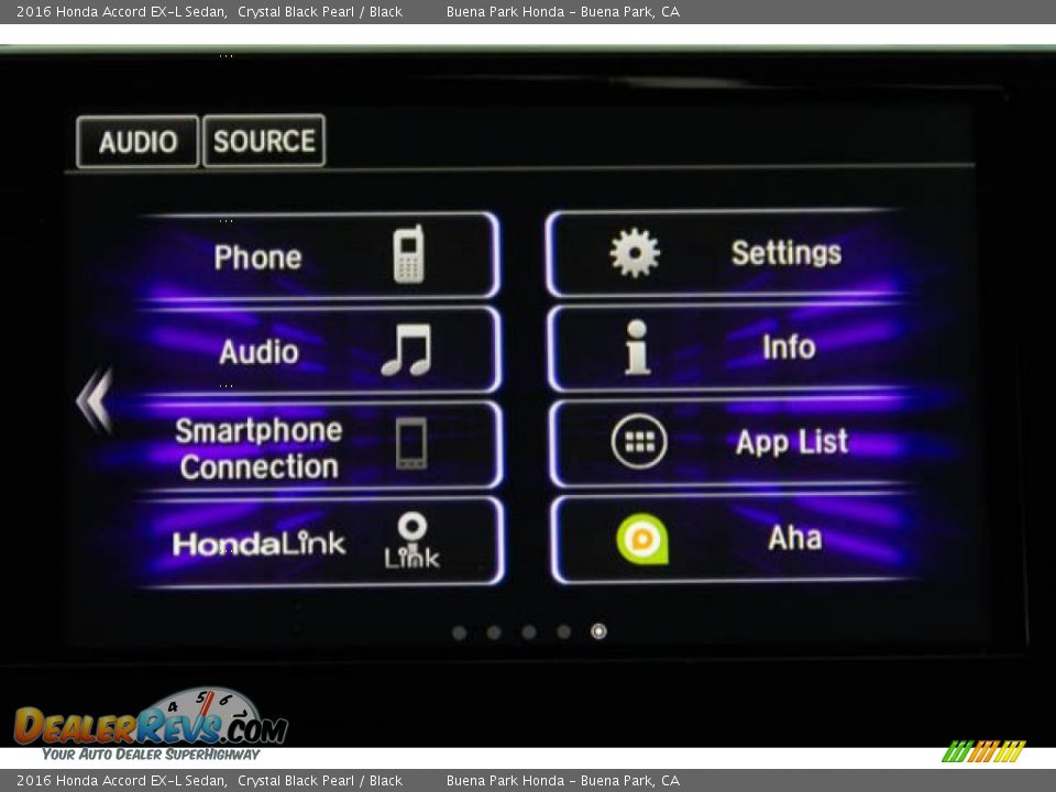 2016 Honda Accord EX-L Sedan Crystal Black Pearl / Black Photo #25