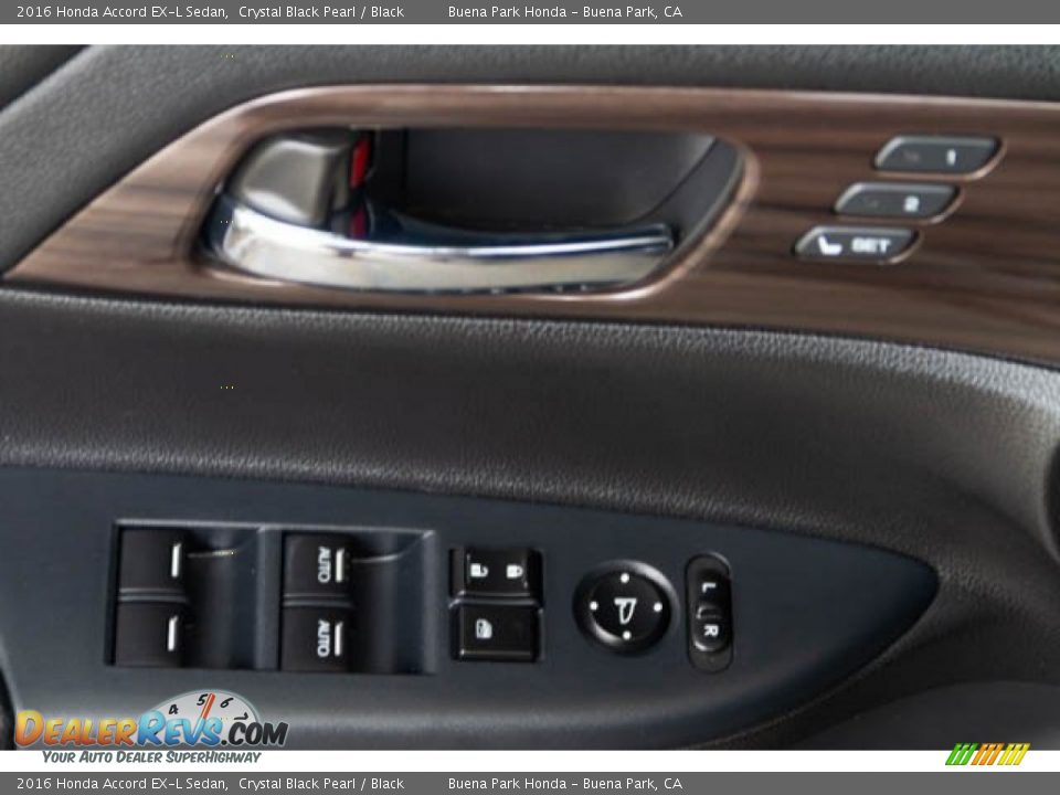 2016 Honda Accord EX-L Sedan Crystal Black Pearl / Black Photo #30