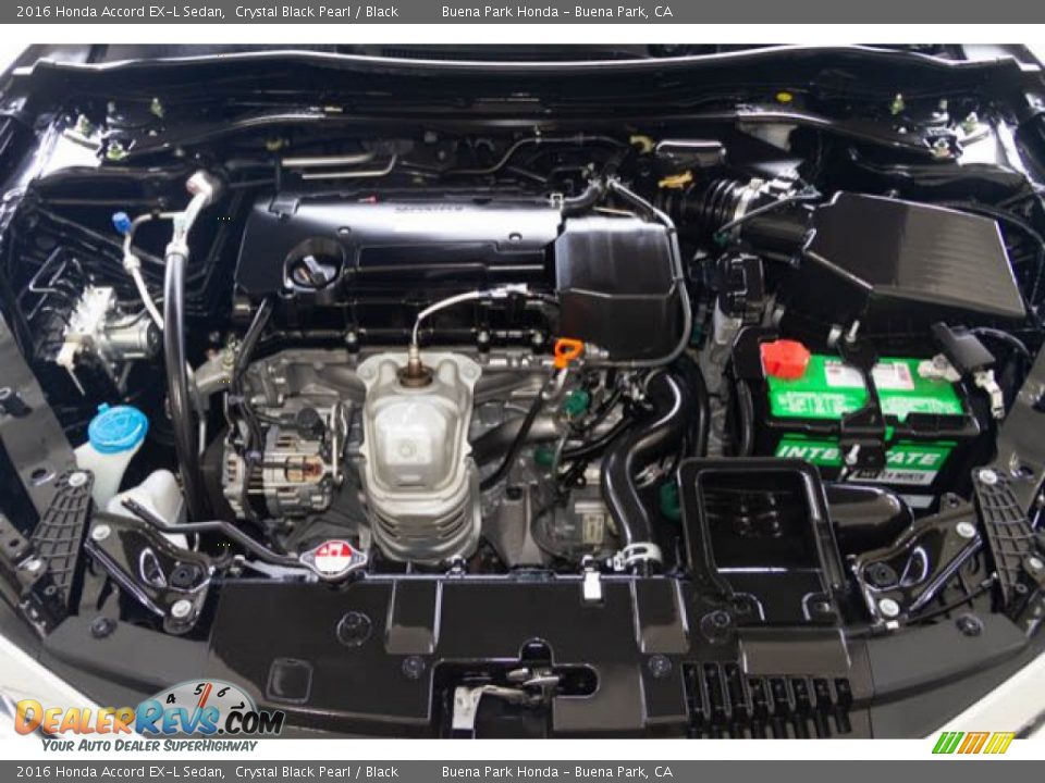 2016 Honda Accord EX-L Sedan Crystal Black Pearl / Black Photo #34