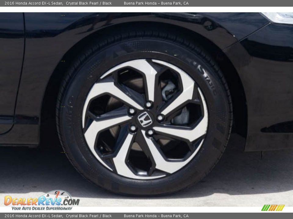 2016 Honda Accord EX-L Sedan Crystal Black Pearl / Black Photo #36