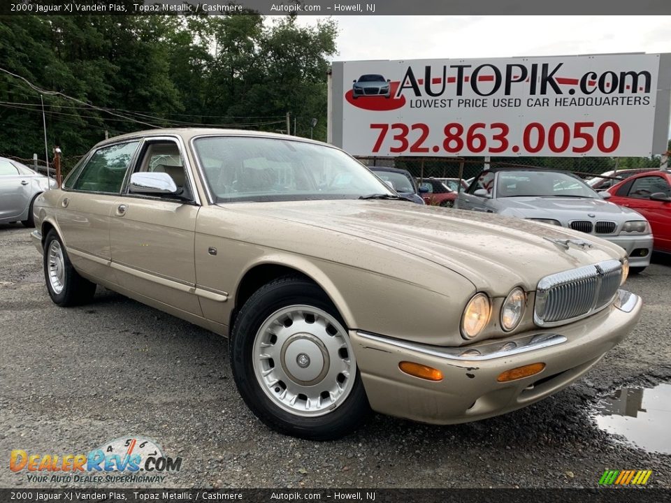 2000 Jaguar XJ Vanden Plas Topaz Metallic / Cashmere Photo #1