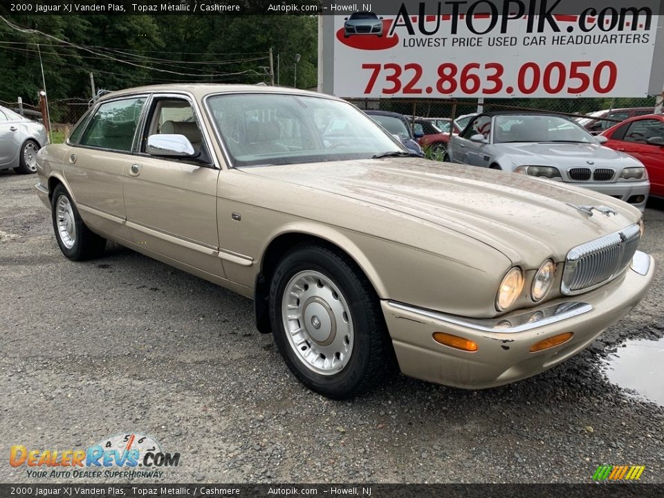 2000 Jaguar XJ Vanden Plas Topaz Metallic / Cashmere Photo #3