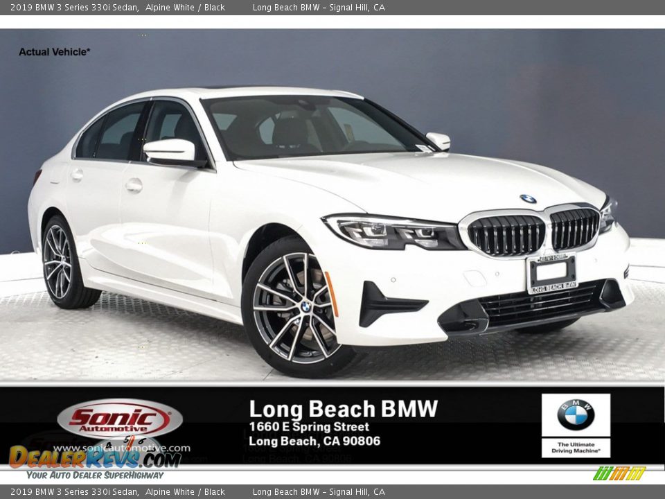 2019 BMW 3 Series 330i Sedan Alpine White / Black Photo #1
