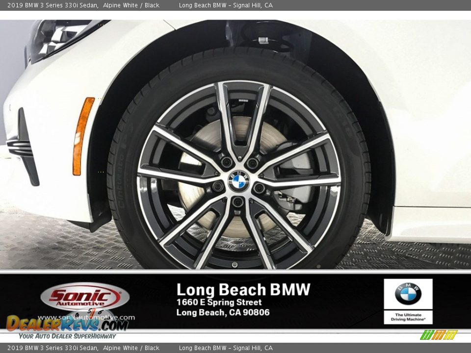 2019 BMW 3 Series 330i Sedan Alpine White / Black Photo #9