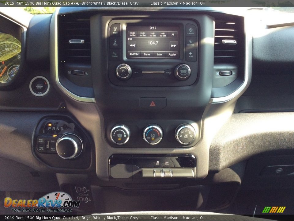 2019 Ram 1500 Big Horn Quad Cab 4x4 Bright White / Black/Diesel Gray Photo #12