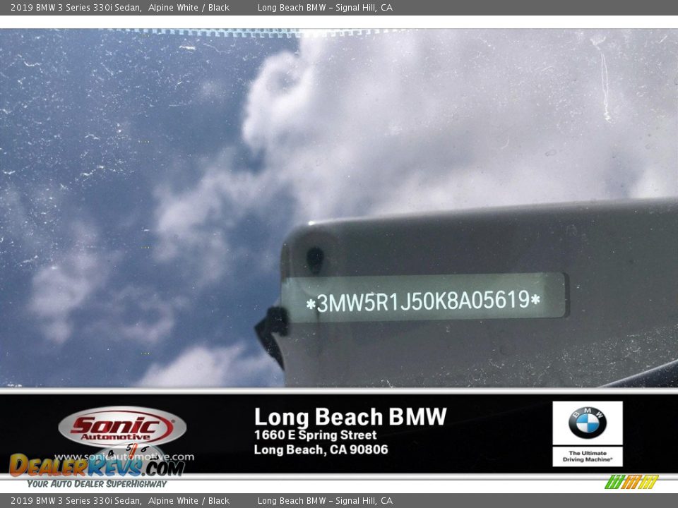 2019 BMW 3 Series 330i Sedan Alpine White / Black Photo #11