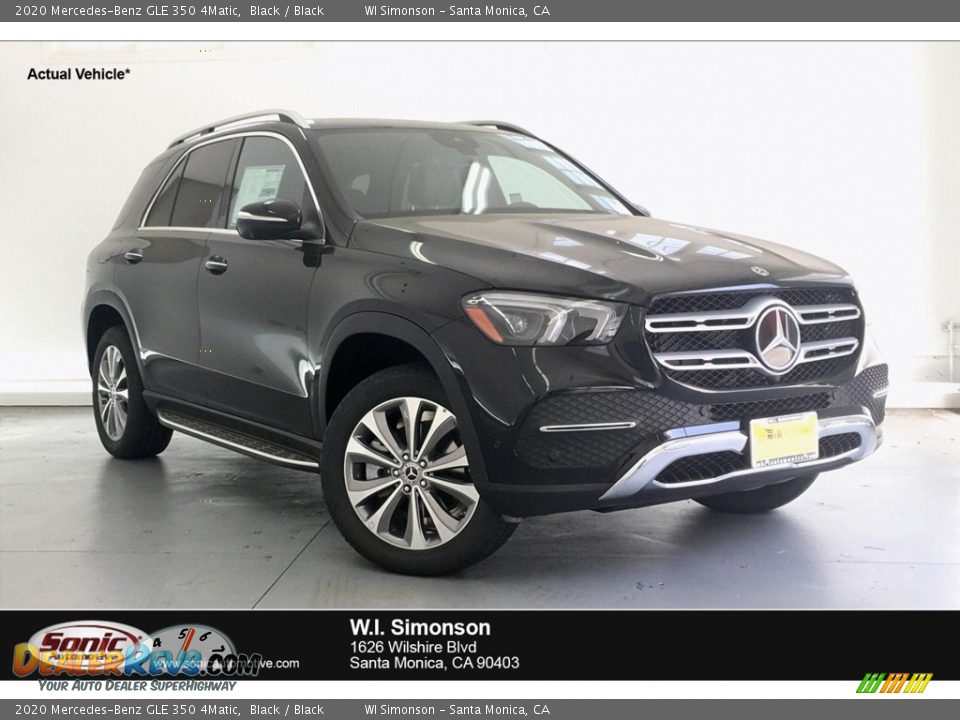 2020 Mercedes-Benz GLE 350 4Matic Black / Black Photo #1