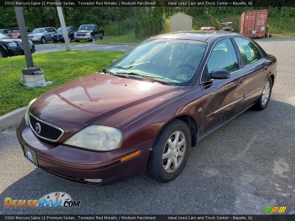 2000 Mercury Sable LS Premium Sedan Toreador Red Metallic / Medium Parchment Photo #1