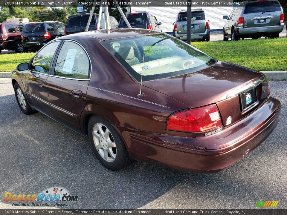 2000 Mercury Sable LS Premium Sedan Toreador Red Metallic / Medium Parchment Photo #2