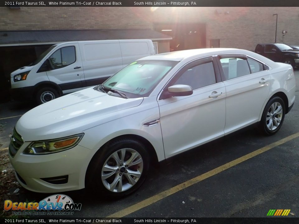 2011 Ford Taurus SEL White Platinum Tri-Coat / Charcoal Black Photo #1