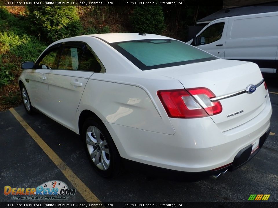 2011 Ford Taurus SEL White Platinum Tri-Coat / Charcoal Black Photo #2