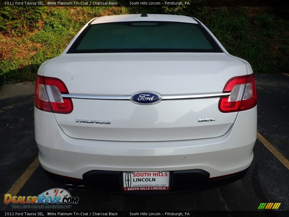 2011 Ford Taurus SEL White Platinum Tri-Coat / Charcoal Black Photo #3
