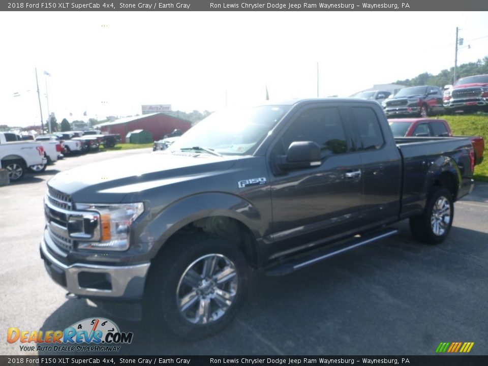2018 Ford F150 XLT SuperCab 4x4 Stone Gray / Earth Gray Photo #1