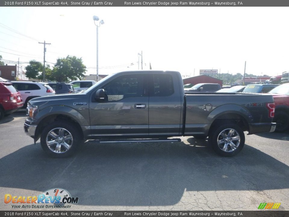 2018 Ford F150 XLT SuperCab 4x4 Stone Gray / Earth Gray Photo #2
