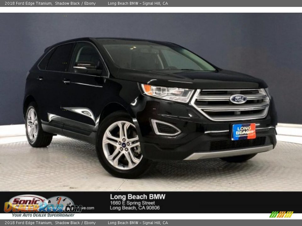 2018 Ford Edge Titanium Shadow Black / Ebony Photo #1