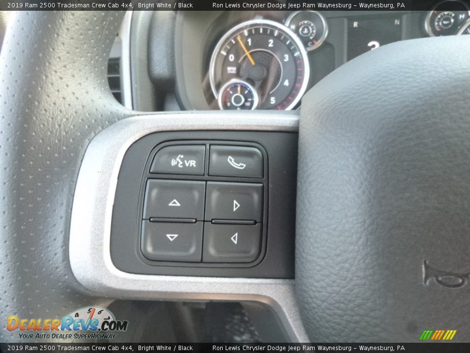 2019 Ram 2500 Tradesman Crew Cab 4x4 Bright White / Black Photo #19