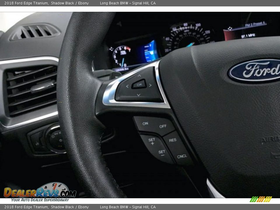 2018 Ford Edge Titanium Shadow Black / Ebony Photo #14