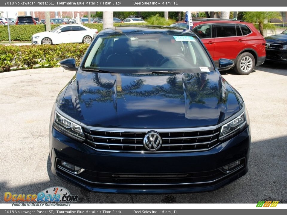 2018 Volkswagen Passat SE Tourmaline Blue Metallic / Titan Black Photo #3