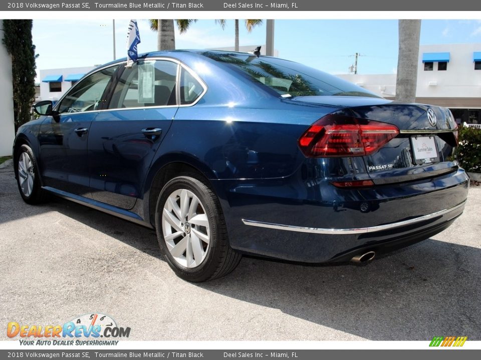2018 Volkswagen Passat SE Tourmaline Blue Metallic / Titan Black Photo #7