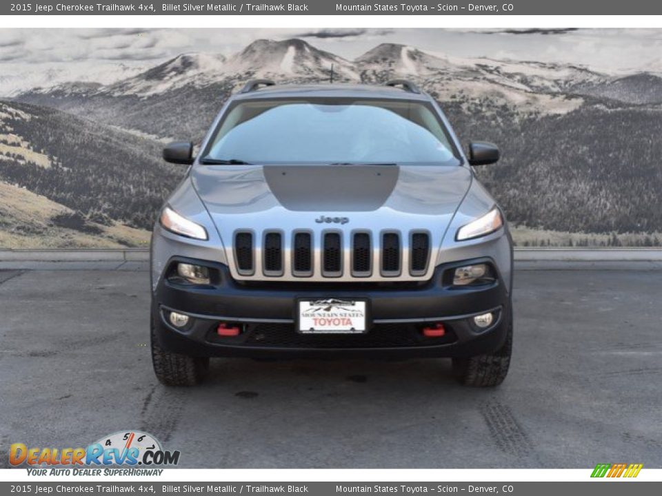 2015 Jeep Cherokee Trailhawk 4x4 Billet Silver Metallic / Trailhawk Black Photo #4
