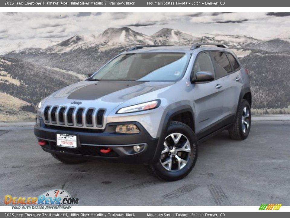 2015 Jeep Cherokee Trailhawk 4x4 Billet Silver Metallic / Trailhawk Black Photo #5