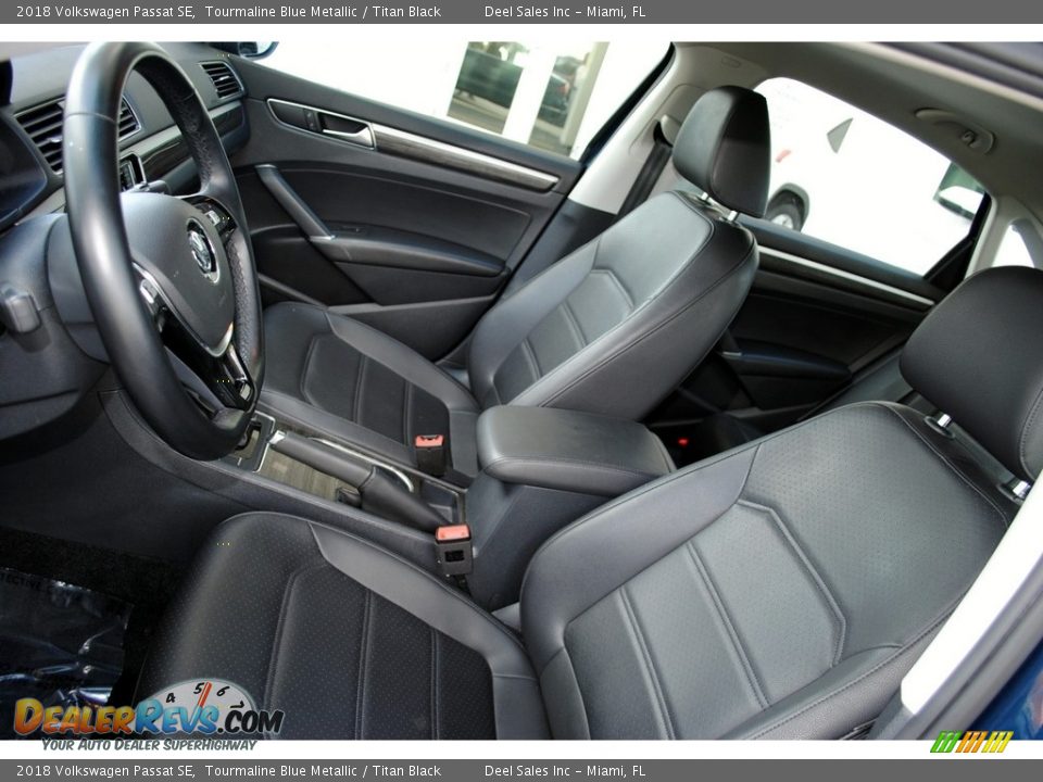 2018 Volkswagen Passat SE Tourmaline Blue Metallic / Titan Black Photo #13