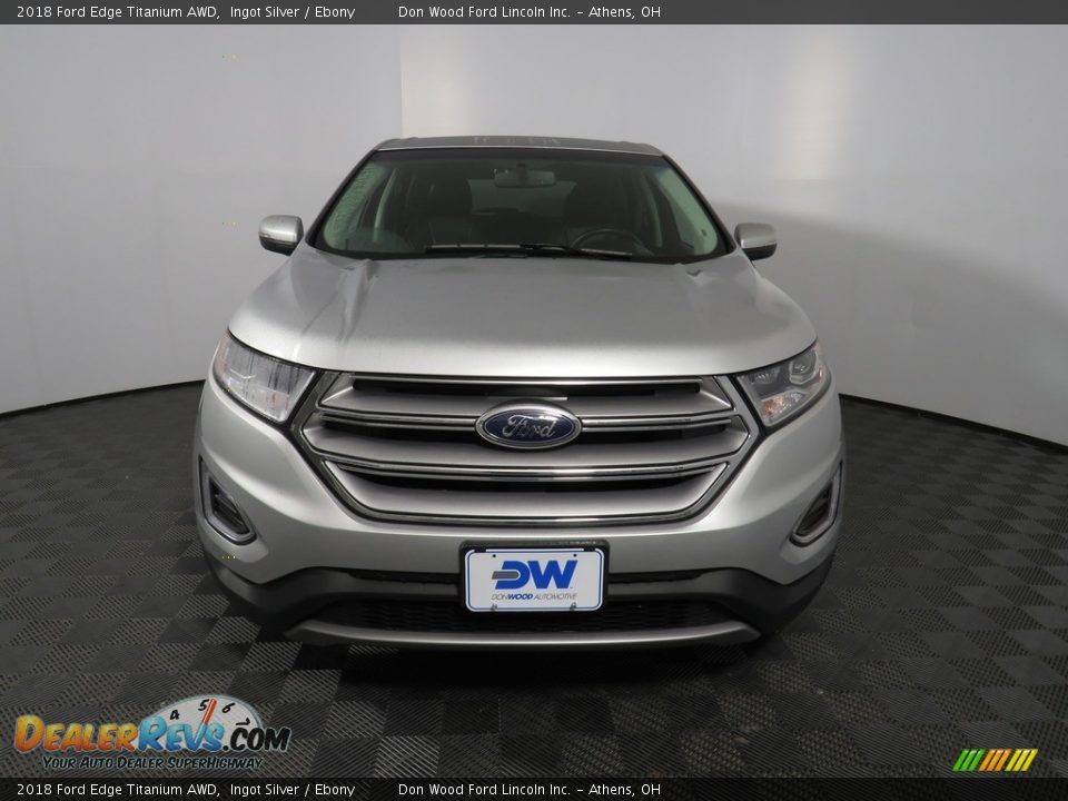 2018 Ford Edge Titanium AWD Ingot Silver / Ebony Photo #4